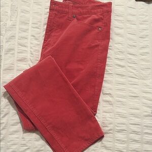 Talbots Pink Straight Leg Corduroy Pant